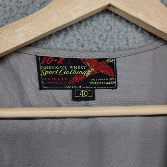 10-X America's Finest Sport clothing vest men's 40 hunting fishing USA Vintage - Picture 2 of 14